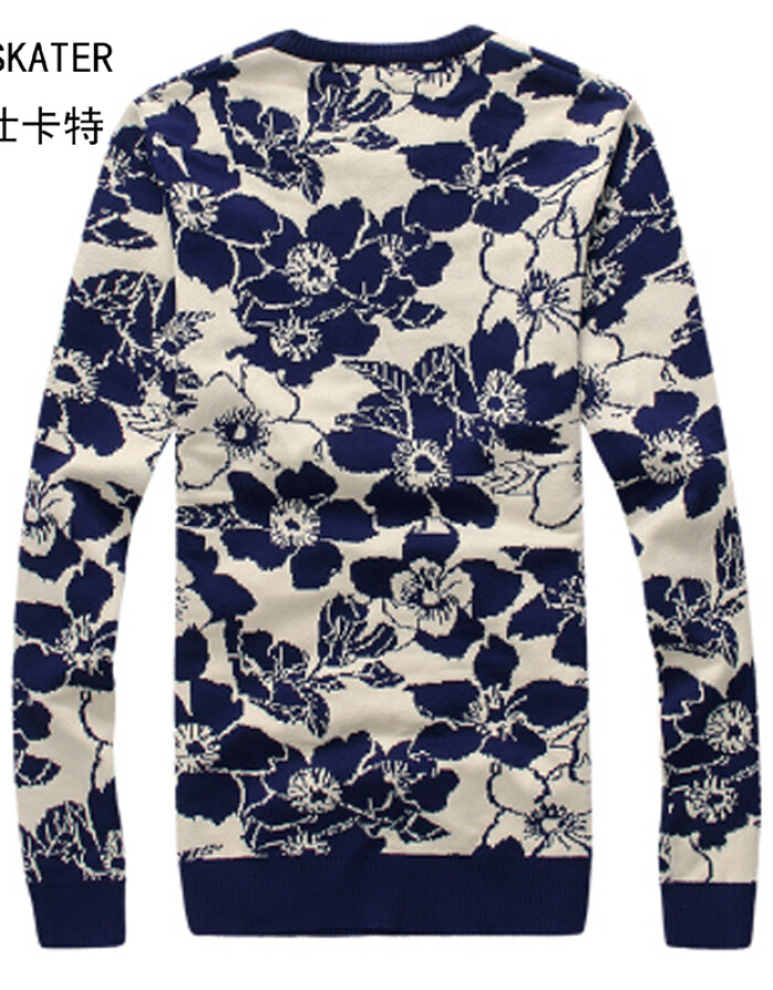 古仕卡特2016春款 印花時(shí)尚圓領(lǐng)青少年男針織衫的潮流解析